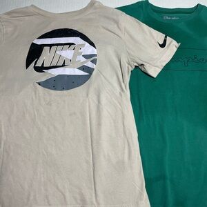 Nike Beige and Champion Green youth lot of two